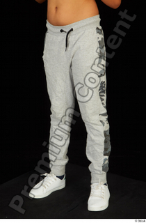 Timbo dressed grey joggers leg lower body white sneakers 0002.jpg